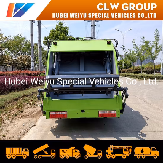 Small 3tons Rear Load Compressor Garbage Compactor Waste Disposal Collection Truck Trash Removable Bin Garbage Truck