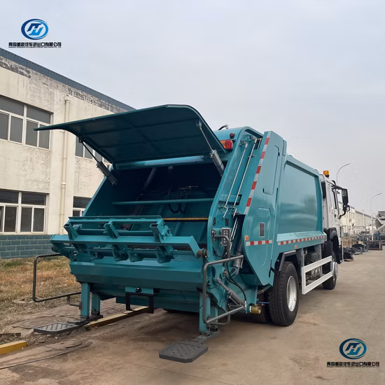 HOWO 4X2 Wast Compactor Garbage Refuse Truck Compression Garbage Collection Transport Truck Garbage Transfer Disposal Recycling Waste Management Garbage Truck